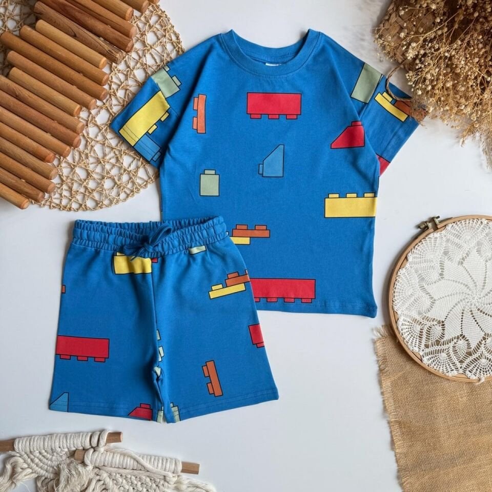 Lego Model Şortlu Takım Mavi