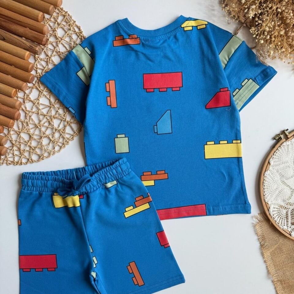 Lego Model Şortlu Takım Mavi