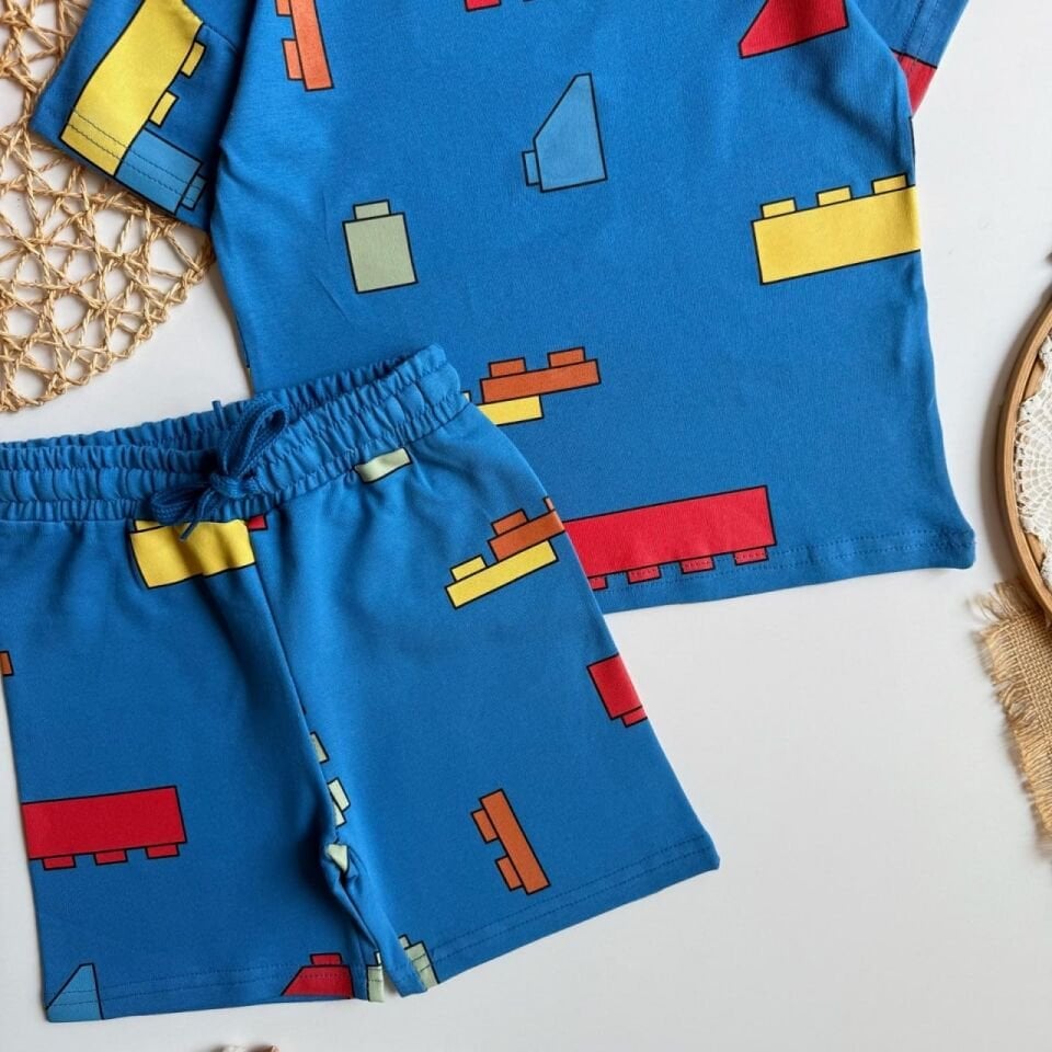 Lego Model Şortlu Takım Mavi