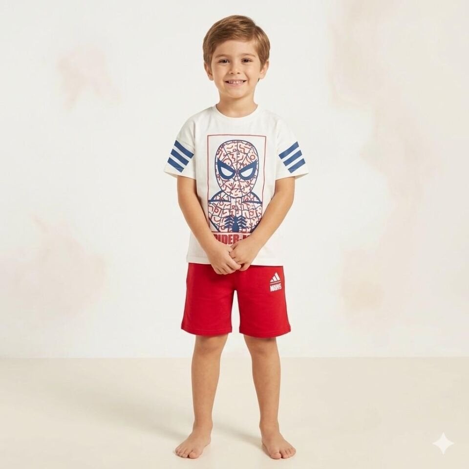 Spiderman Şortlu Takım