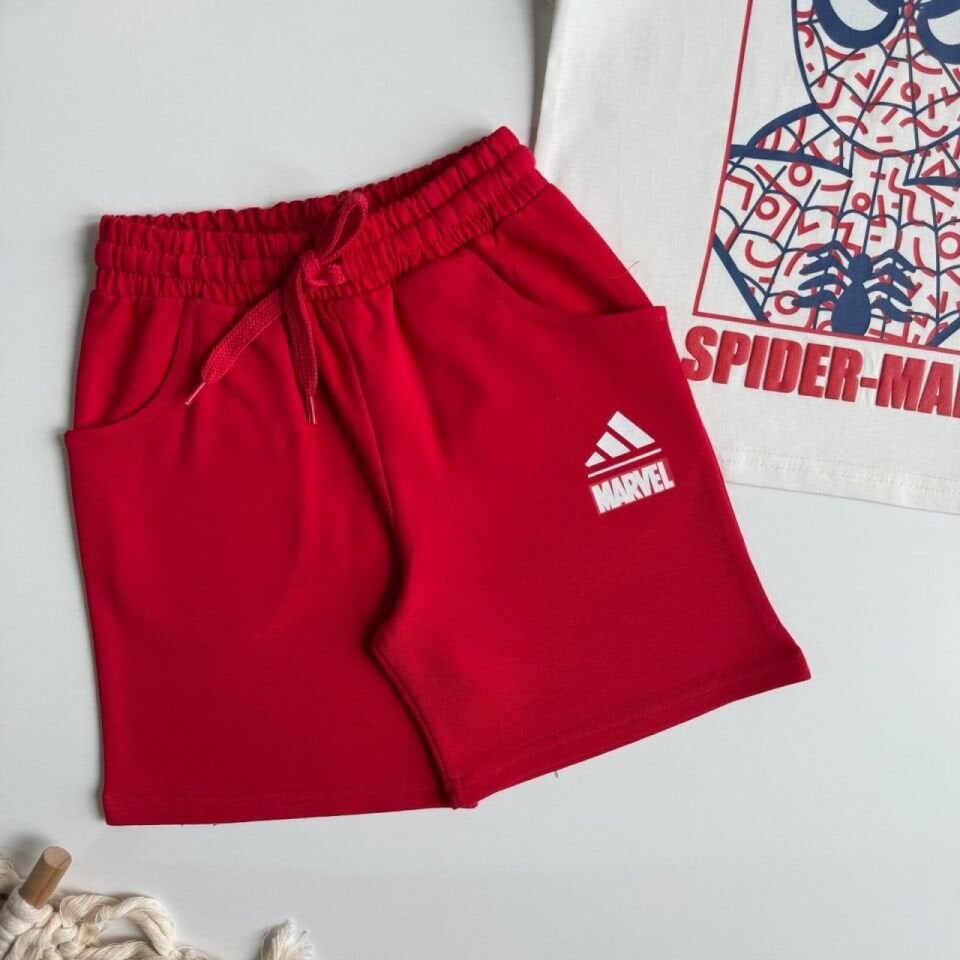 Spiderman Şortlu Takım