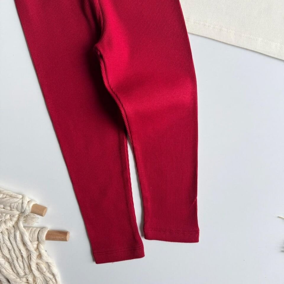 Kiraz Desenli Kaşkorse Taytlı Takım