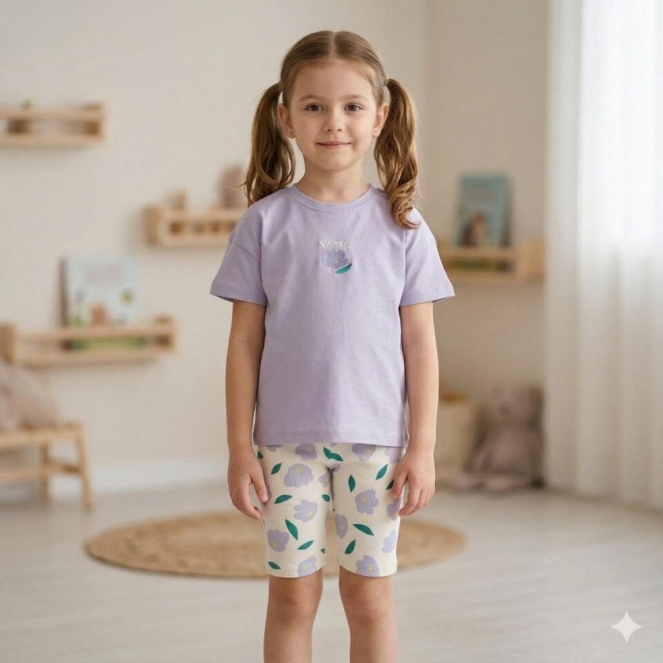 Flovers Takım Kısa Taytlı  Kaşkorse