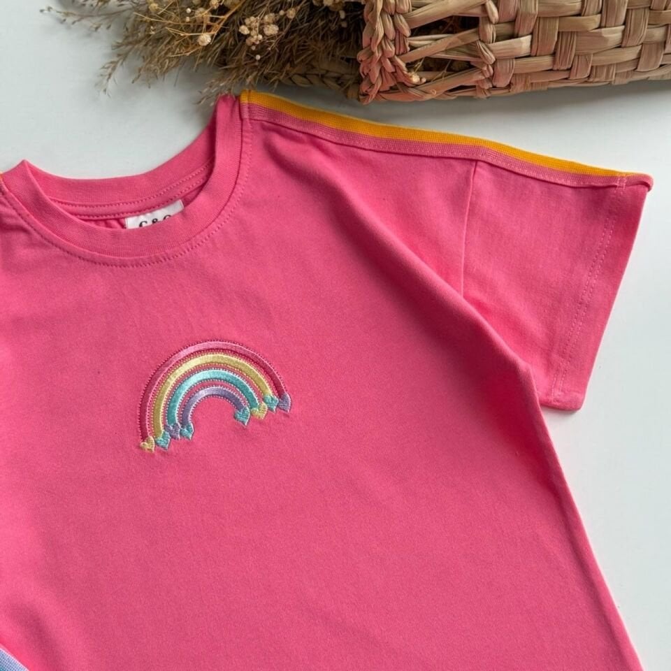 Gökkuşağı Desenli Kaşkorse Takım