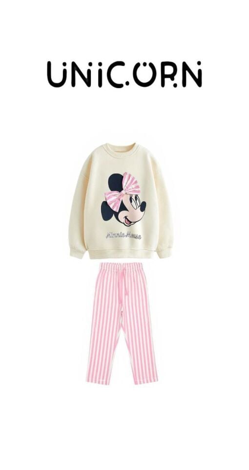 Minnie Mause  Pembe Çizgili Takım