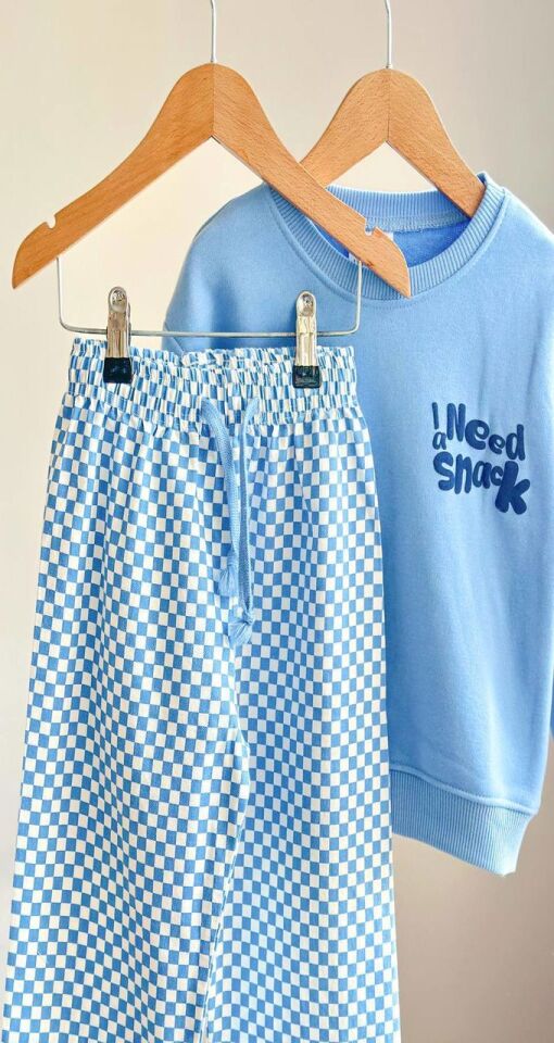 I NEED SNACK Sweatshirt ve Dokuma Pantolon