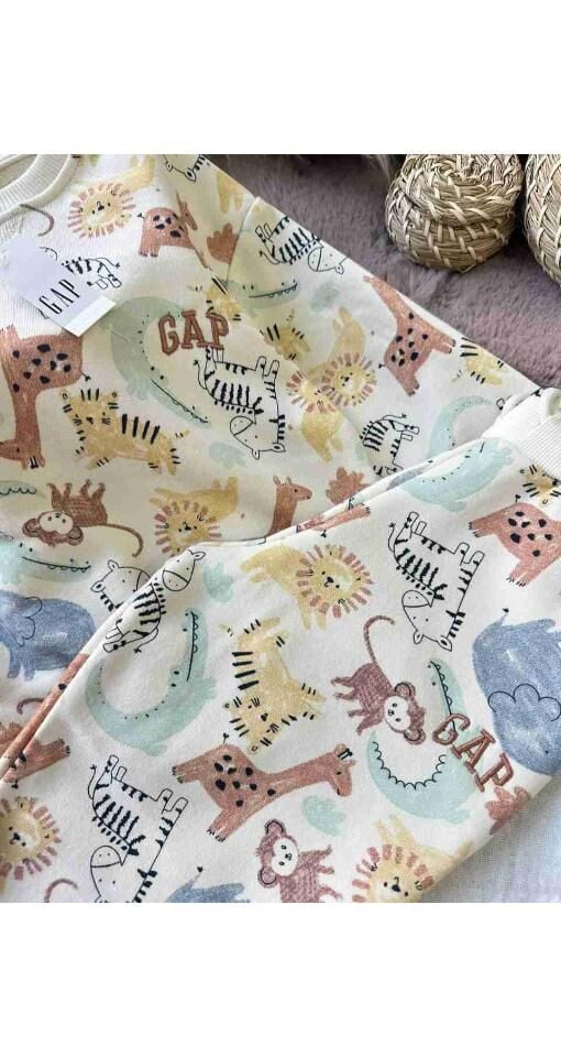 Animals Takım Üç İplik Pamuklu