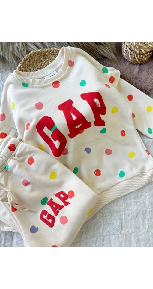 Puantiyeli Üç İplik Pamuklu Takım