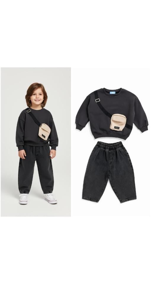 Çanta Cep Detay Sweat